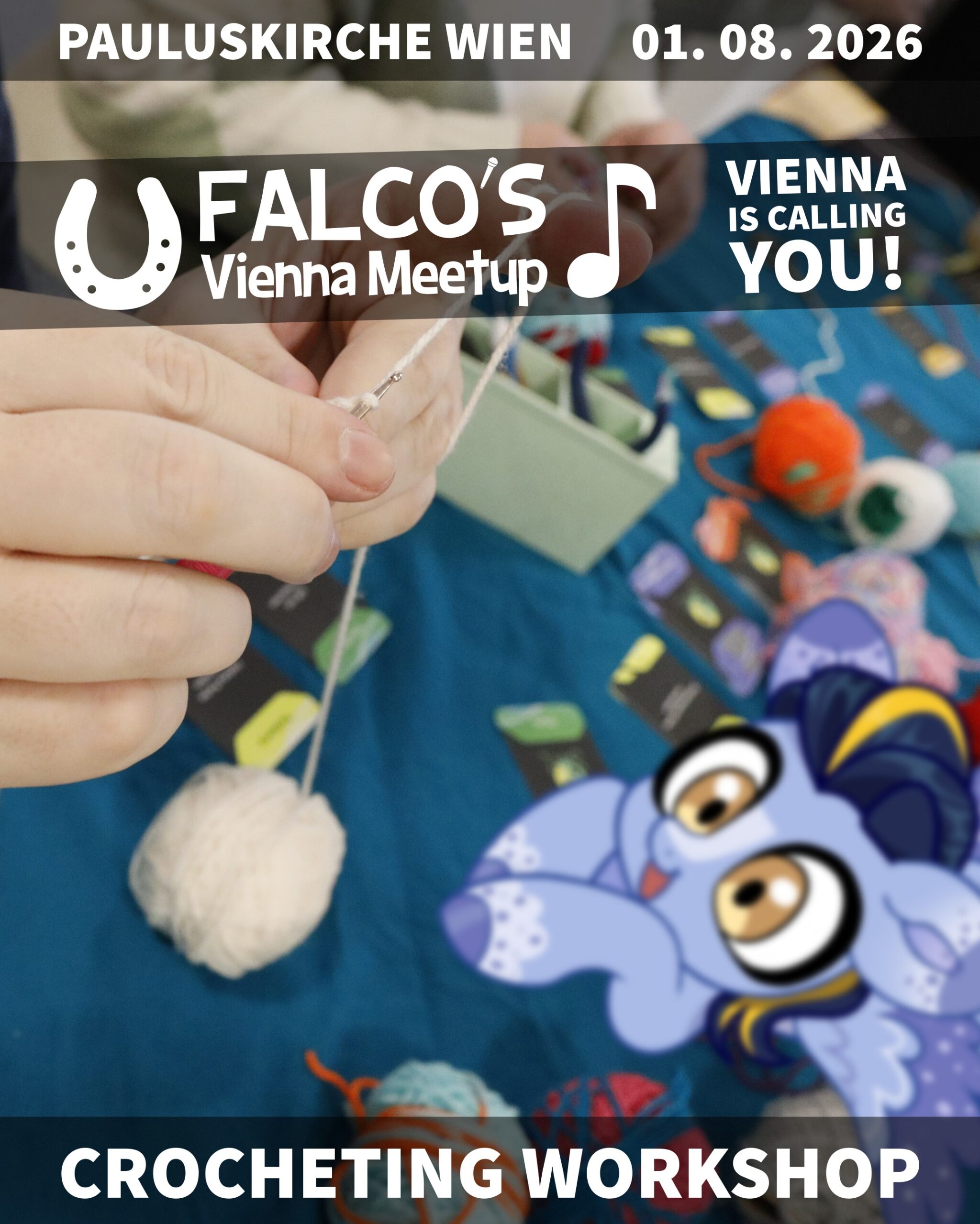 Falco's Vienna Meetup 2026 Crocheting Workshop